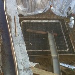 The First Mikvah ‘Bor’ being Poured